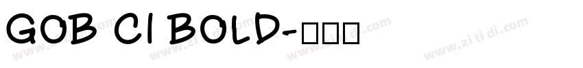 GOB CI BOLD字体转换